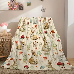 Cute Blanket Suitable for Bed, Sofa, Chair - Soft Cozy Bedspread with Adorable Boys & Girls Patterns, - Bed Covering for, Birthday & Christmas Gift