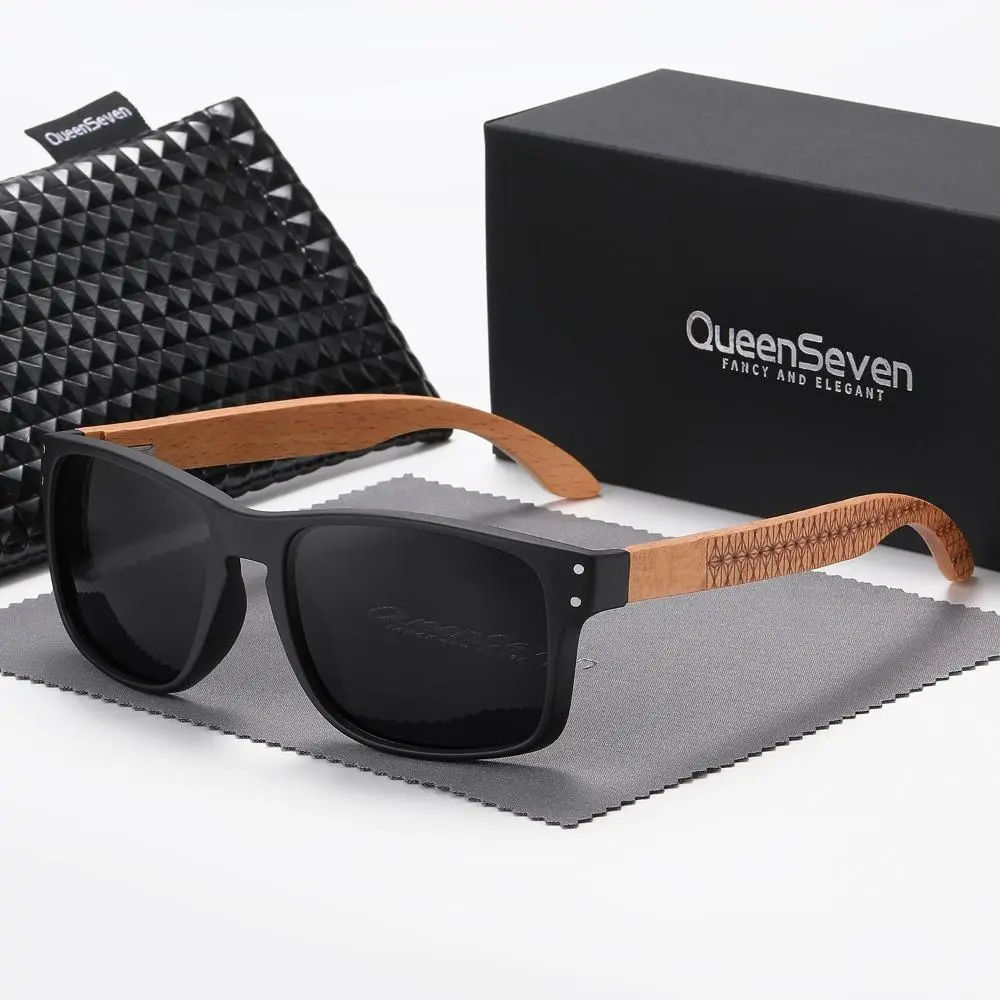 QueenSeven unisex minimalist Literary sunglasses, perfect for outdoor travel UV400