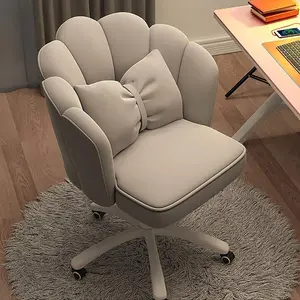 Office Chair Cute Petal Desk Chair, Modern Fabric Home Butterfly Chairs Height Adjustable Chair Makeup Chairs Computer Chairs