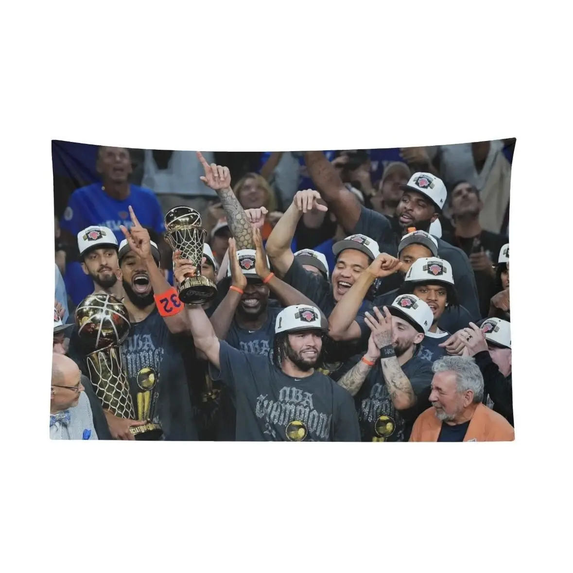 Knicks Championship Print Flag - Decorative Tapestry Banner for Room, Outdoors, Ideal Sports Fan Gift for Home Decoration, Backdrop Use
