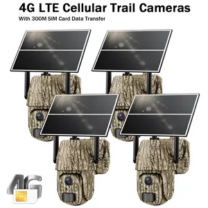 3rd Generation 4G LTE Cellular Trail Camera, Live View Video Game Cam, SIM Card Included, 360 °   Rotation,AI Motion Activated, 2.7K Color Night Vision, Waterproof, for Tracking Wildlife, Security Outdoor Accessory Tactical Equipment Survival Kit