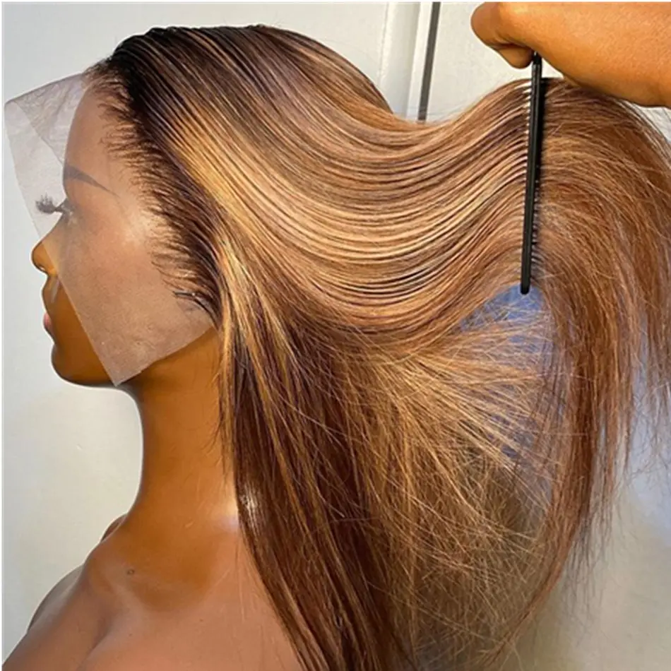 【30 Inch Only $118】YESWIGS Hair Bone Straight Honey Blonde Highlight Color 13X4 13x6 Ready To Go Glueless Wigs Human Hair Wigs Pre Plucked Piano Color 4x4 Glueless Lace Closure Wigs Wig For Black Women