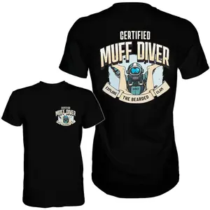 GGOR MUFF DIVER EXPLORE MEN'S T-SHIRT, FUNNY MEME SHIRT, FOR GIFT,Black-Hoodie Black-Sweatshirt