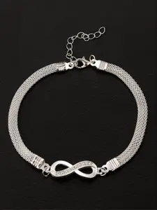 Fashionable and Elegant Lucky Number 8 Design Anklet for Women, Light Luxury and Simple Anklet, Suitable for Daily Wear, Perfect Gift for Women