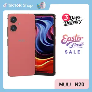 NUU N20 Unlocked Android 14 Phone - 6.6" 90Hz HD+, 12GB (6GB+6GB Virtual) RAM / 128GB, Dual SIM 4G - Perfect for Teens - US Warranty