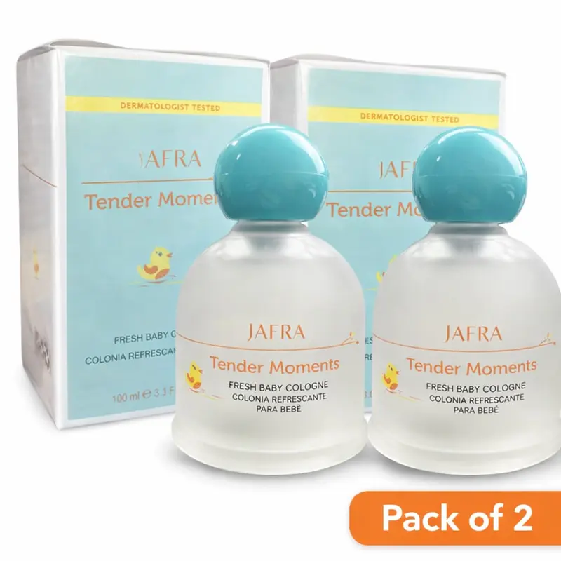Jafra Tender Moments Alcohol-Free Baby Cologne - Unisex Skin-Friendly Fragrance for Newborns & Delicate Skin, Sweet Floral Baby Aroma, 3.3 fl oz, No Irritation, Easy Usage, Liquid