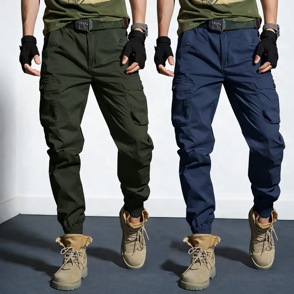 Military Green + Dark Blue