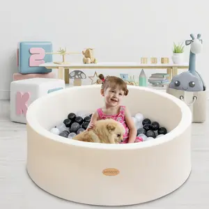 Soft Foam Ocean Ball Pit for Boy and Girl，NOT Included Balls，Indoor Outdoor Playpen for birthday Christmas gifts for Kids