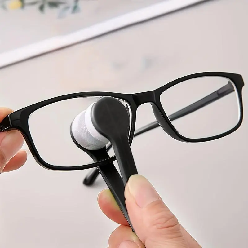 Portable Multifunctional Microfiber 1pc Eyeglasses Cleaning Brush - Glasses Sunglasses Sun Glasses Wipe Cleaner Remover Tool Accessories