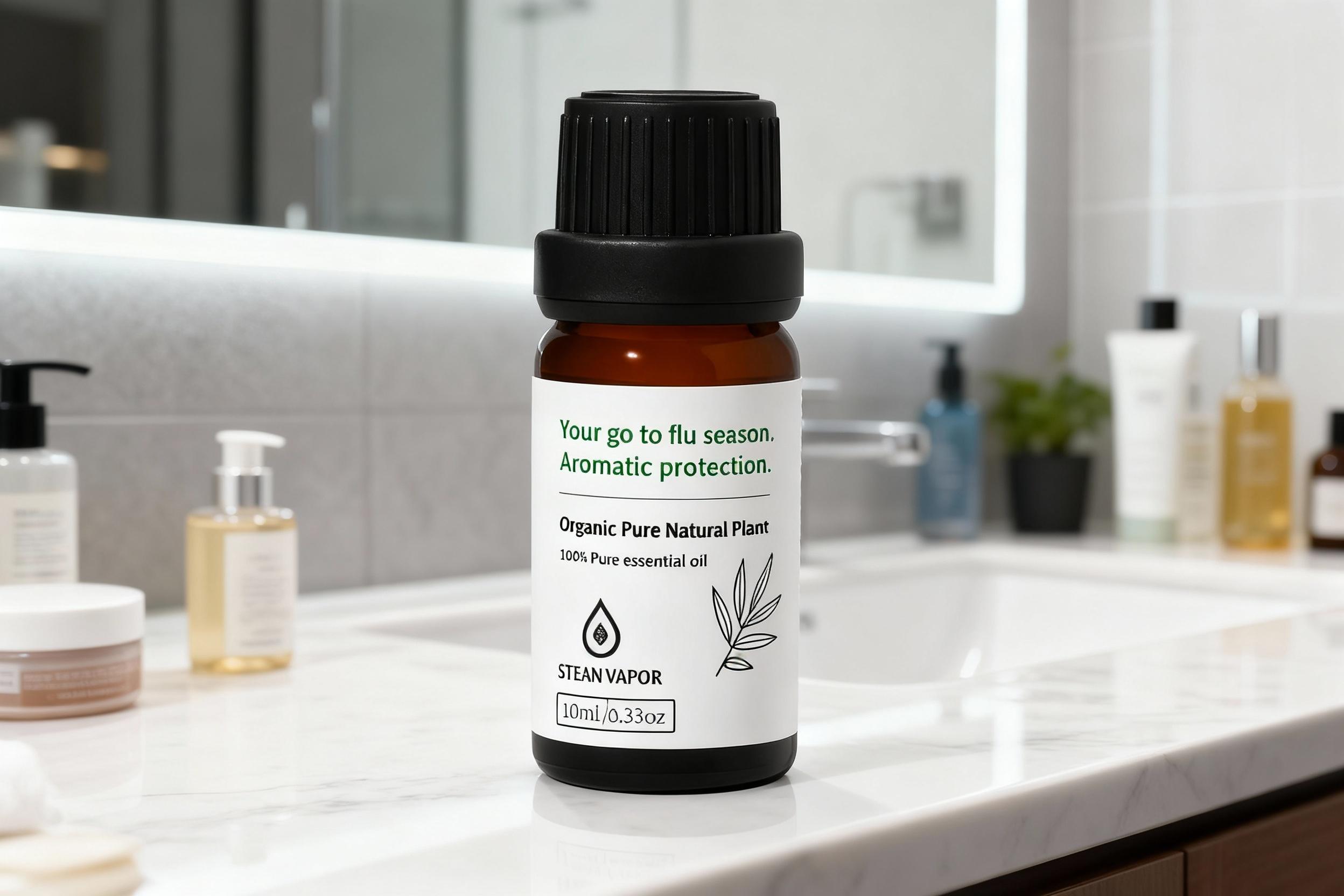 100% Pure Natural Essential Oil for Diffusers Humidifiers Stones Massage Inhalation Bathing & Foot Soaks with Immune Boosting Properties 10ml 6 Bottles