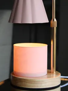 SOLSI Candle Lamp / 3 Changeable Lamp Shades (Pink, White, Black) warmer