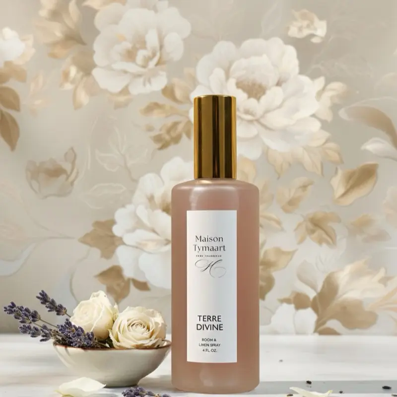 Maison Tymaart Terre Divine Patchouli & Oud Room Spray – Luxury Home Fragrance, Warm Earthy Woody Scent, Long Lasting Fine Mist for Living Room & Bedroom
