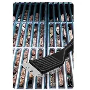 1PC Multi functional barbecue brush, stainless steel barbecue wire brush, grill cleaning brush