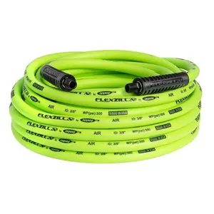 Air Hose 3/8 in. x 50 ft. with 1/4 in. MNPT Fittings for Versatile Use