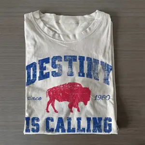 Destiny Is Calling Buffalo Football T-shirt, Vintage Football Team Tee, Retro 90s Game Day Tee, Good Graphic Tee, Unisex Cotton T-Shirt, Sport Trendy Gift T-Shirt, Top Menswear Streetwear Womenswear