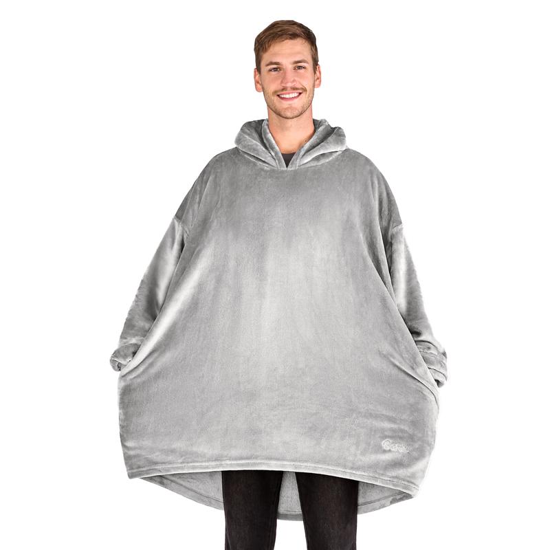 The Bare Homey - Adult Wearable Blanket - Microplush Side Pockets