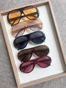 Y2K Retro Oversized Wayfarer Sunglasses｜Multi-Color PC Frames, UV Protection. Leopard/Tortoise/Solid Styles, Define Your Millennium Vibe