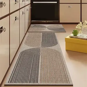 Modern Minimalist Kitchen Rug, Anti-Slip and Stain-Resistant, Light with Design, Durable and Comfortable, Versatile Use