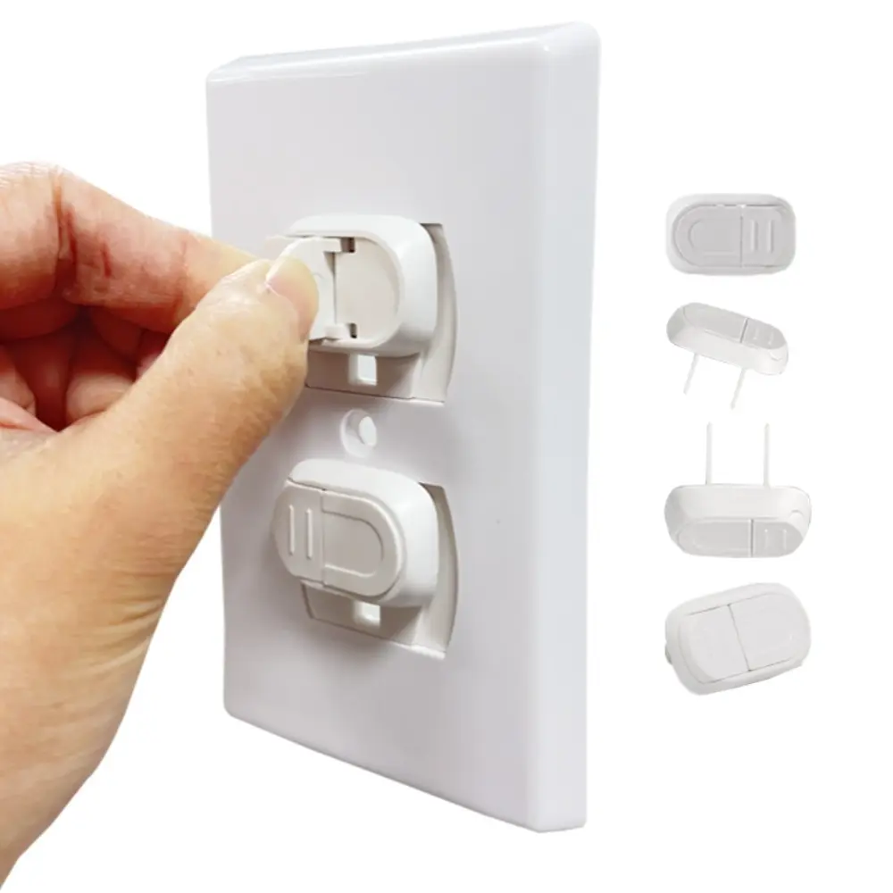 10 Piece Electrical Outlet Covers Set, Hidden Handle Design, Baby Safety Plug Protectors, Child Proof Socket Caps, Newborn Toddlers, Nursery, Christmas Gift