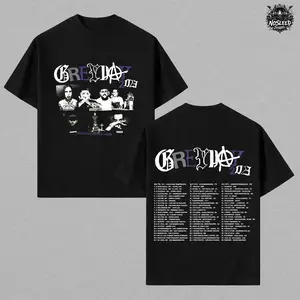 Grey Day Shirt, G59 Records Aesthetic, Vintage Oversized Graphic Tee, Dark Hip Hop Streetwear, Heavy Cotton T-Shirt, Suicideboys Fan Merch, Premium Urban Apparel, Shadow Grey Style, Loose Fit Top, Gothic Rap Fashion