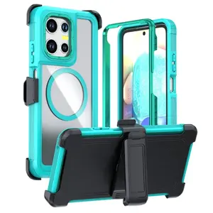 Military-grade rugged phone case with back clip and stand, compatible with Motorola MOTO G Play 5G (2026), G Power (2025) and G Stylus 5G (2024). It offers durable protection and a stylish look, fitting perfectly for daily use.