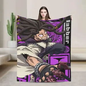 Gachiakuta Manga Rudo Zanka Riyo Enjin Blanket Soft Warm Plush Throw Blanket For Outdoor Travel Office Flannel Bedspread Bed