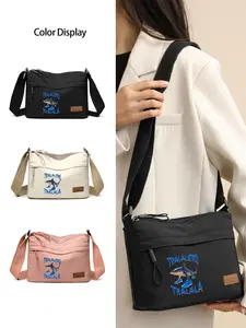 TRALALERO TRALALA Pattern Crossbody Bag, Stylish Versatile Shoulder Bag with 3 Pockets, Multi-functional Phone Purse and Coin Organizer with Adjustable Strap, Perfect Holiday Gift
