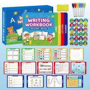Preschool Writing Practice Gift Box Set – Complete Stationery for Kindergarten to School Transition with Pen Control and Calligraphy Training