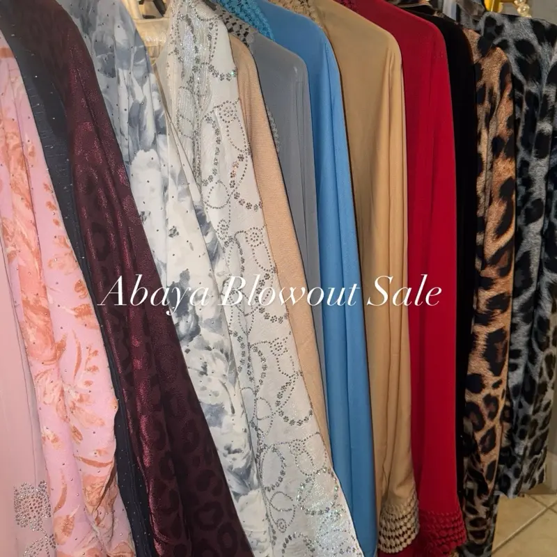 Abaya Blowout Sale - Stylish Abayas in Assorted Colors & Patterns for Women