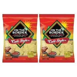On The Border Cafe Style Tortilla Chips, Gluten-Free, 16.5 oz 2 Pack