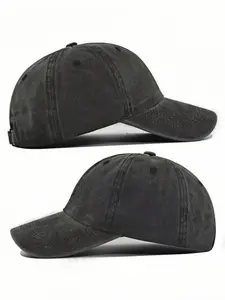 Unisex Casual Street Style Minimalist Solid Color Baseball Cap, New Trend All-match Sportive Baseball Cap, Trendy Hat for Men & Women for All Season