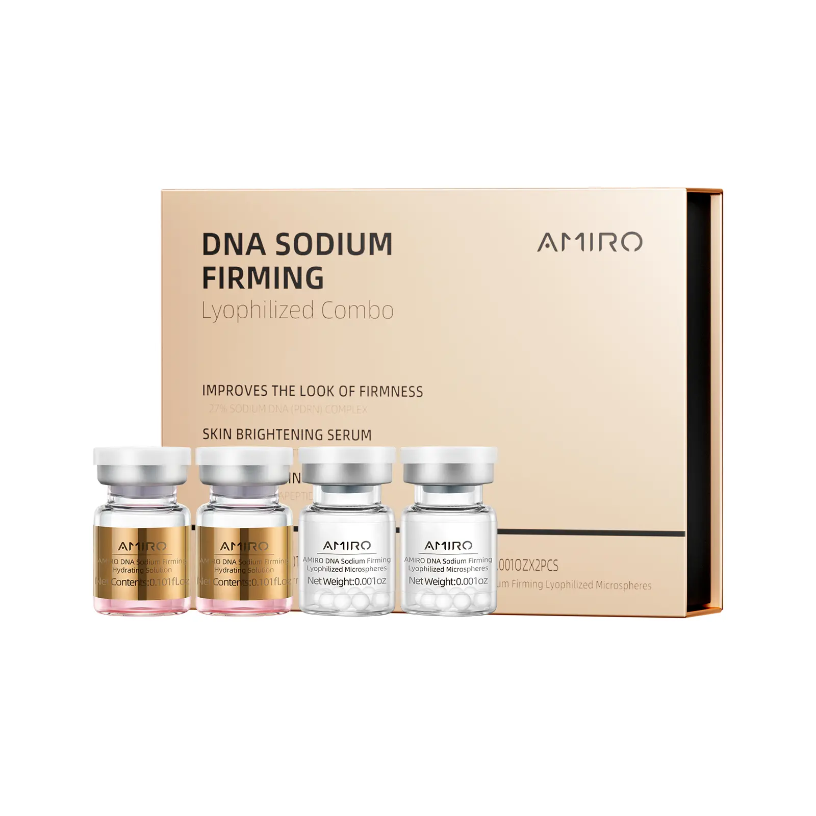 AMIRO PDRN Micro-Infusion System - 27% Freeze-Dried PDRN At-Home Facial Tool for Wrinkles, Dark Spots & Skin Renewal (1-3Month Supply)