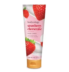 Bodycology Shea Butter Body Cream, Strawberry Cheesecake, 8 oz