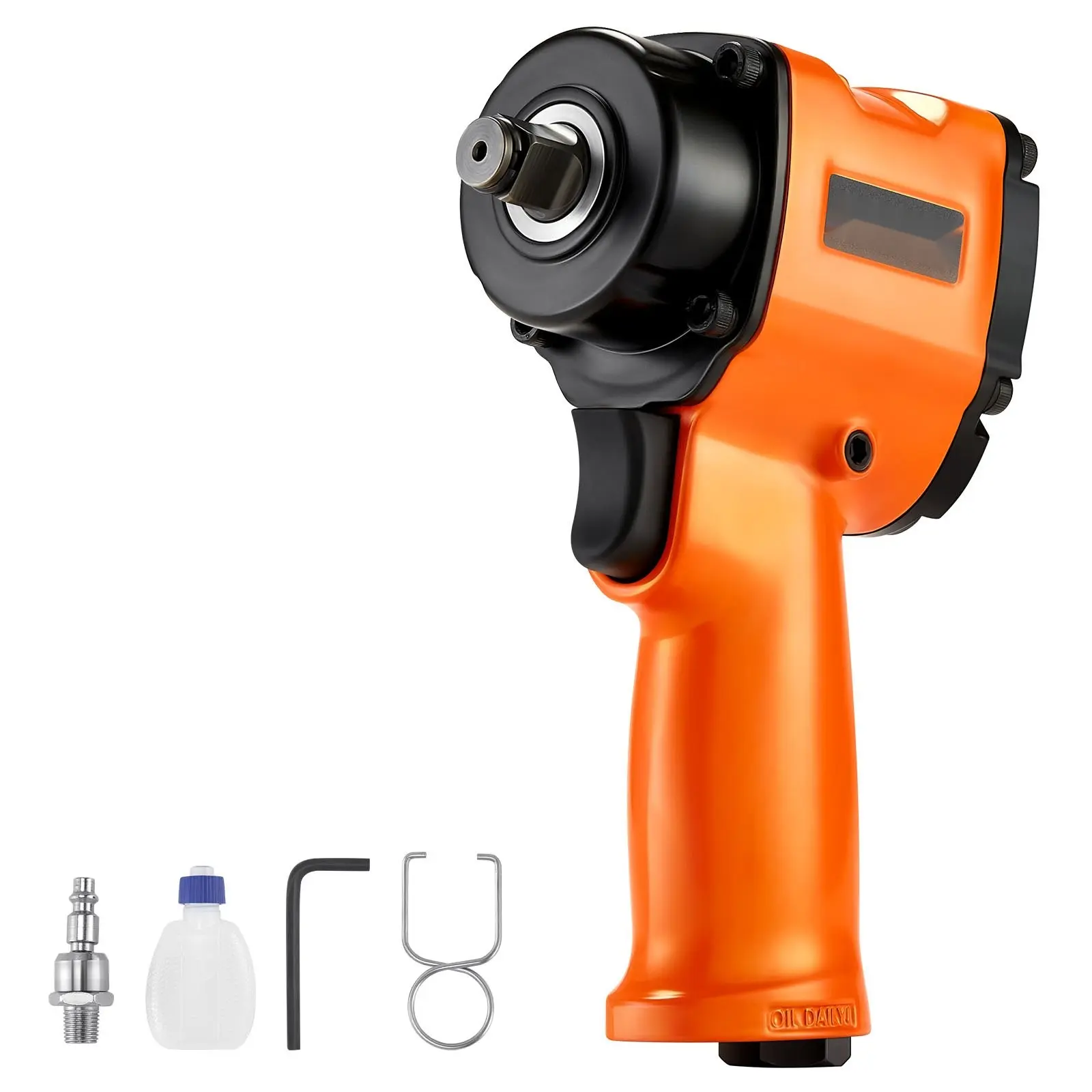 Air Impact Wrench 1/2" Drive Pneumatic Impact Gun Up To 738 Ft-Lbs Torque, Four-Speed Adjustable Power, Industrial Grade Heavy Duty Air Tool For Automotive Lug Nuts And Fasteners, Durable Aluminum Housing, Reversible High Torque
