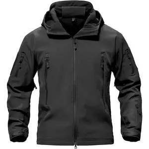 Men's Special Ops Military Tactical Soft Shell Winter Warm Fleece Lined Jacket Rain Hood Coat Hiking Snowboard