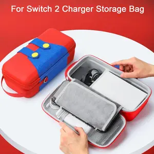For Switch 2 (2025) Protective Portable Travel Hard Shell Case Carrying Pouch Case Kit Storage Bag Set, Steering Wheel Thumb Stick Caps for NS 2nd Joy-Con Accessories