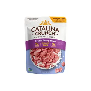 Catalina Crunch Protein Cereal - Sugar Free Breakfast Cereal with 11g of Protein - Gluten Free, Keto Friendly - Triple Berry Blast - 8 oz. Bag (Pack of 1)