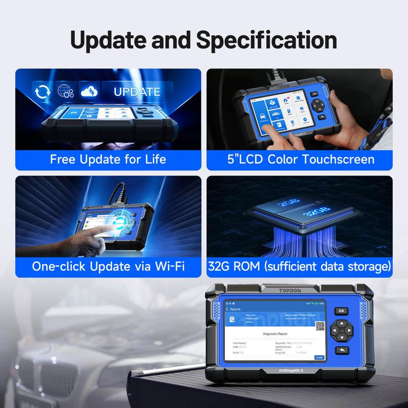 OBD2 Scanner TOPDON AD600S Scan Tool Code Reader Diagnostics Scanner ABS/SRS Car Automotive Vehicle