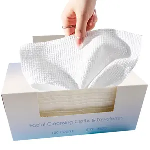 100 count-Disposable  Towels, Disposable wipe,Facial Cleansing Cloths & Towelettes,Disposable Cleansing Towels,Remover Dry Wipes, Ultra Soft,Soft &  Friendly  Towelettes Disposable