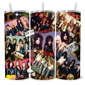 Motley  Guns 20 oz Tumbler - BPA Free, Stainless Steel, Leak Proof, Clear Lid, Includes Straw