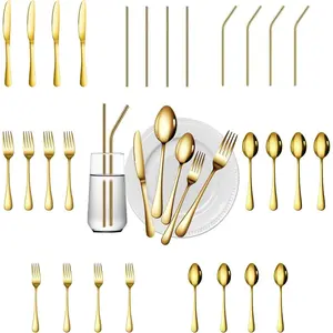 28 count  Silverware Service for 4 Flatware Set Stainless Steel Utensils Cutlery Set Dishwasher Safe Flatware (, 28)