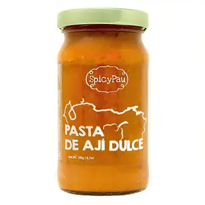 Spicy Pau Pasta de Ají Dulce 190g | Venezuelan Sweet Pepper Paste, Mild and Flavorful