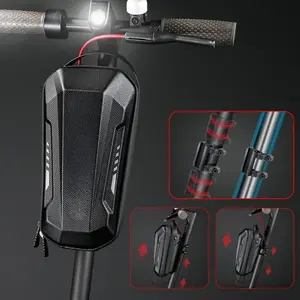 2Layer Bicycle Rack Bag Electric Scooter Bag Organizer Front Pack Electric Scooter Bag Waterproof Vehicle Bags Bicycle Accessories