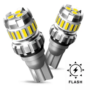 AUTOONE Flash Strobe T15 W16W 921 912 LED Bulb Canbus Reversing Backup Lamp, W16W T15 906 922 T15 T16 912 921, 300% Brighter Non-polarity CANBUS Error Free Plug and Play LED Light Bulb, Pack of 2