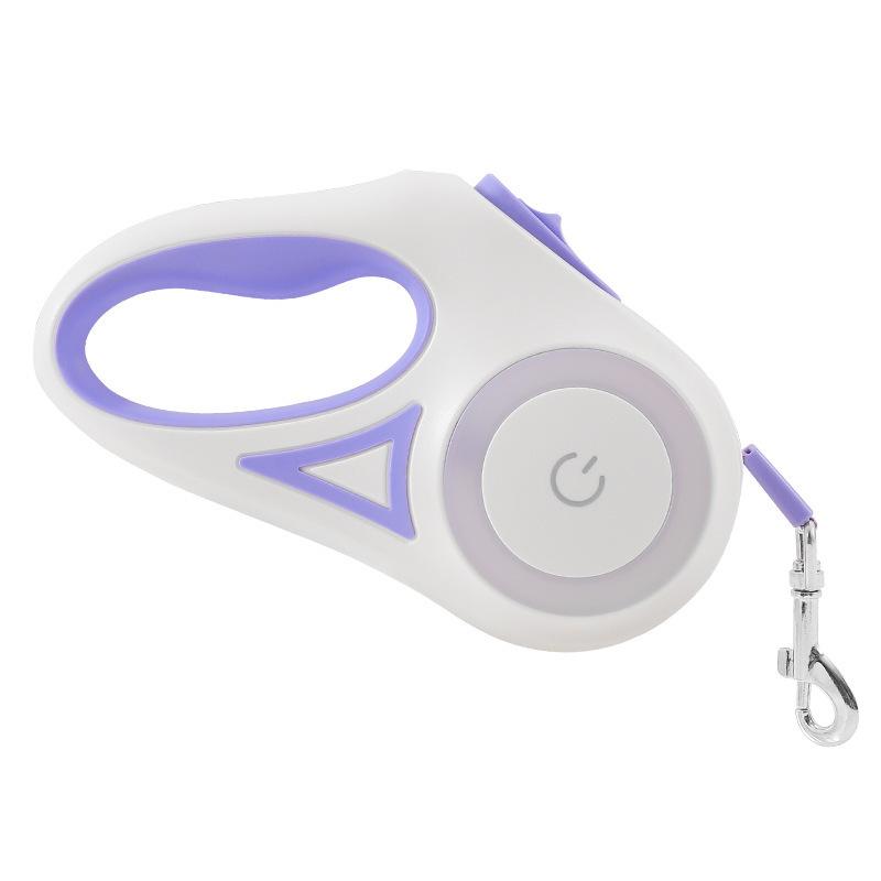 Pawzseek LED Retractable Safety Dog Leash, Automatic Extendable Leash for Small to Medium Dogs Up to 110 Lbs, Safety Leash