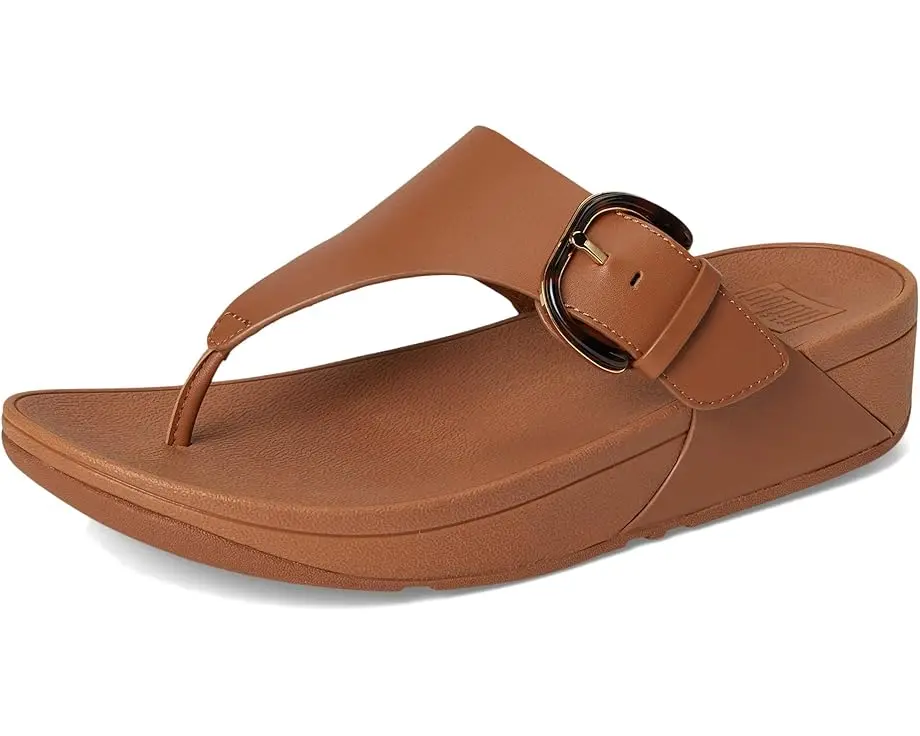 Lulu Resin Buckle Tan - Fit Flop FINAL SALE