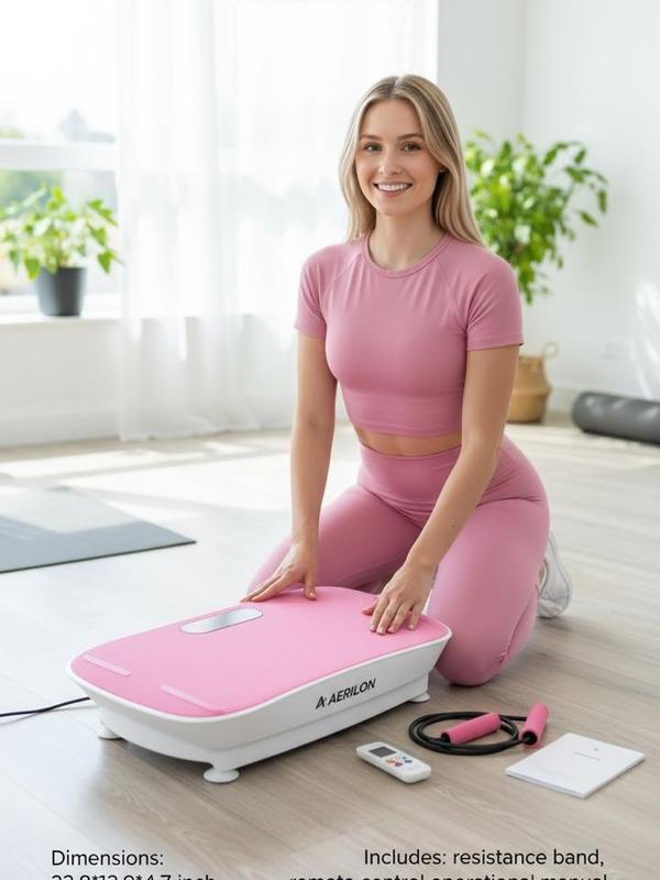 Aerilon Multi Functional Vibration Plate Exercise Machine with Sleek Design For Full Body Workout Home Gym Fitness Equipment