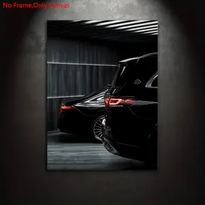 1 Piece/Set Frameless Canvas Painting Print Poster,Classic Realism Vehicle Elegance Art,Maybach GLS and S-Class,Perfect Gift for Luxury Sedan SUV Car Lovers,Ideal Gift for Bedroom,Study,Office,Living Room,Dorm Hallway,Mural,Wall Decoration,Room Decor
