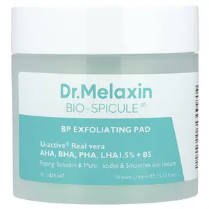 Dr.Melaxin Bio-Spicule, Exfoliating Pad, 70 Pads, 5.57 fl oz (165 ml) Dr.Melaxin Bio-Spicule, Exfoliating Pad, 70 Pads, 5.57 fl oz (165 ml)