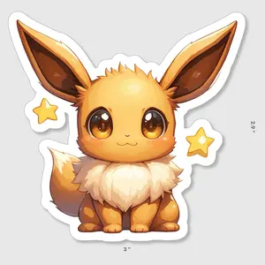 Eevee Pokémon Vinyl Sticker for Home Decor - Durable & Weather-Resistant